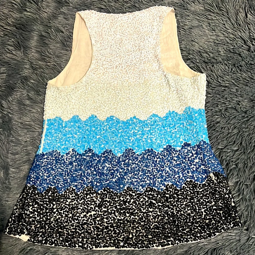 Alice + Olivia 5 color sequin lined tank top - Picture 2 of 4